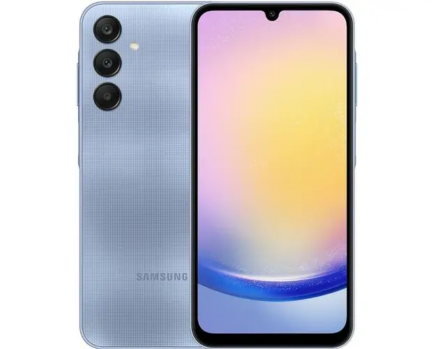 Telefon mobil Samsung Galaxy A25, Procesor Exynos 1280 Octa-Core, Super AMOLED Capacitiv touchscreen 6.5inch, 8GB RAM, 256GB Flash, Camera Tripla 50+8+2MP, 5G, Wi-Fi, Dual SIM, Android (Albastru)