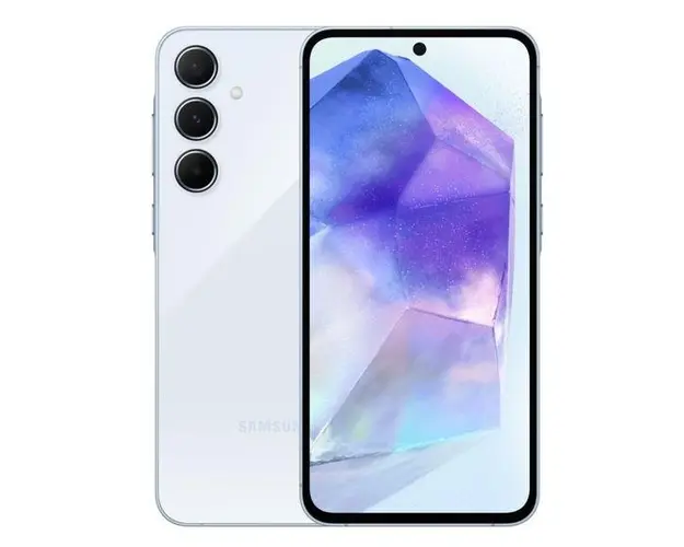 Telefon Mobil Samsung Galaxy A55, Procesor Exynos 1480 Octa-Core, Super AMOLED touchscreen 6.6inch, 8GB RAM, 128GB Flash, Camera Tripla 50+12+5MP, Wi-Fi, 5G, Dual Sim, Android (Albastru)