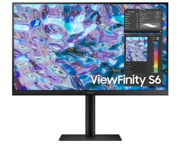 Monitor IPS LED Samsung 27inch S61B, QHD (2560 x 1440), HDMI, DisplayPort, AMD FreeSync, Pivot, 75Hz, 5 ms (Negru)