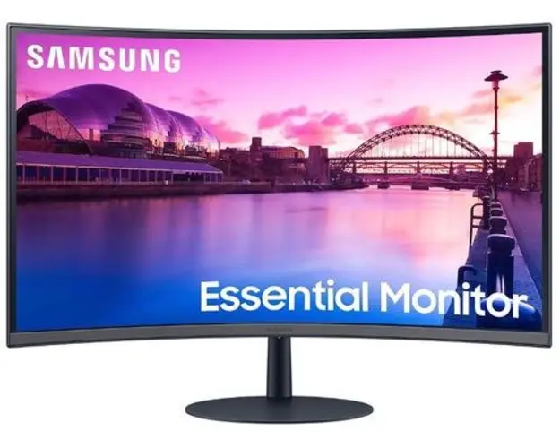 Monitor VA LED Samsung 27inch LS27C390EAUXEN, Full HD (1920 x 1080), HDMI, DisplayPort, AMD FreeSync, Ecran Curbat, Boxe (Negru)