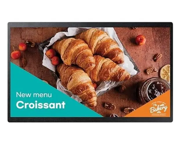 Display Profesional ADS LED Samsung 23.8inch LH24QBCEBGCXEN, Full HD (1920 x 1080), HDMI, WiFi (Negru)