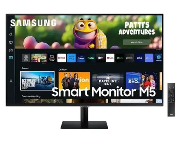 Monitor VA LED Smart Samsung 27inch LS27CM500EUXDU, Full HD (1920 x 1080), HDMI, WiFi, Boxe (Negru)