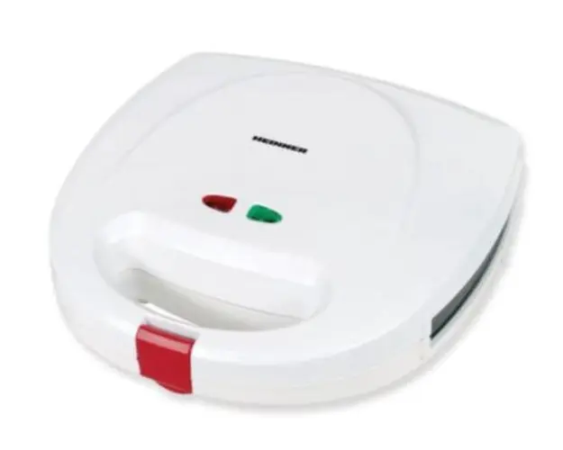 Sandwich maker Heinner SM-2K750WH, 750 W, Placi Sandwich si grill (Alb)