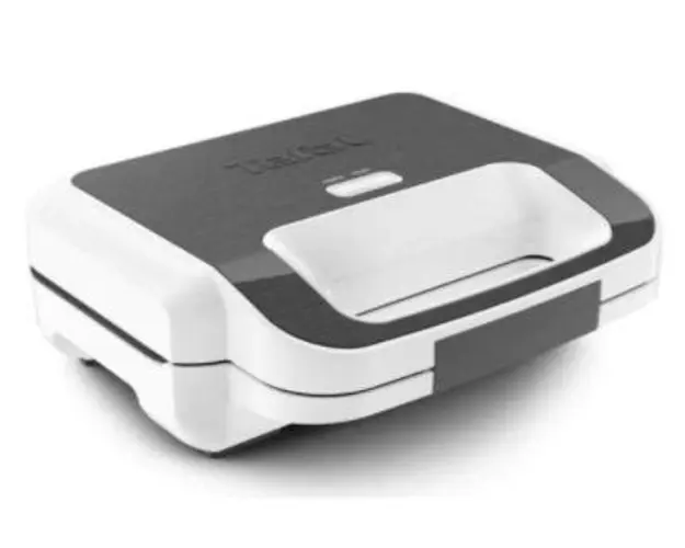 Sandwich maker Tefal Snack XL SW701110, 850 W, 2 placi detasabile (Alb/Gri)