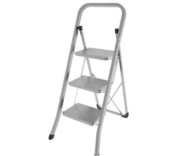 Scara pliabila 3 trepte Stabilo Colombo, metalica, de interior 