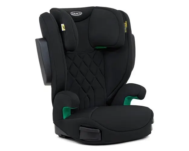 Scaun auto Graco EverSure i-Size Black, 3-12 ani, Testat ADAC (Negru)