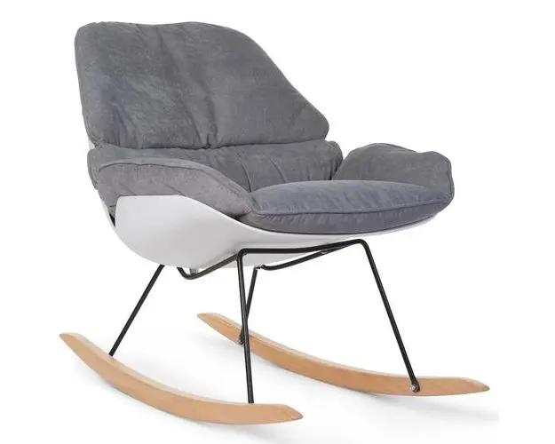 Scaun balansoar Childhome Alb/Gri