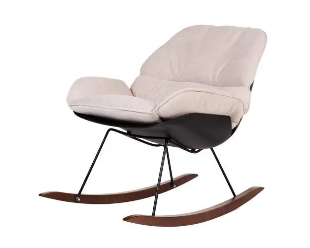 Scaun balansoar Childhome Negru/Alb