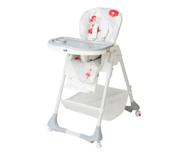 Scaun de masa copii JUJU Eat&Joy JU1011-Dancing Ballerina (Multicolor)