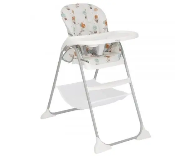Scaun de masa Graco SnackEase Up Away, 6 luni - 3 ani, maxim 15 kg (Alb)