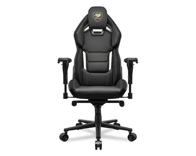 Scaun Gaming Cougar Hotrod Royal, Greutate maxima 136 kg, Cotiere ajustabile 4D (Negru/Galben)