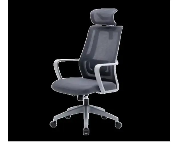 Scaun Serioux office Shark, greutate maxima suportata 150 kg, piston cu gaz clasa 4, manere fixe, tetiera reglabila, baza stea cu 5 picioare, Gri
