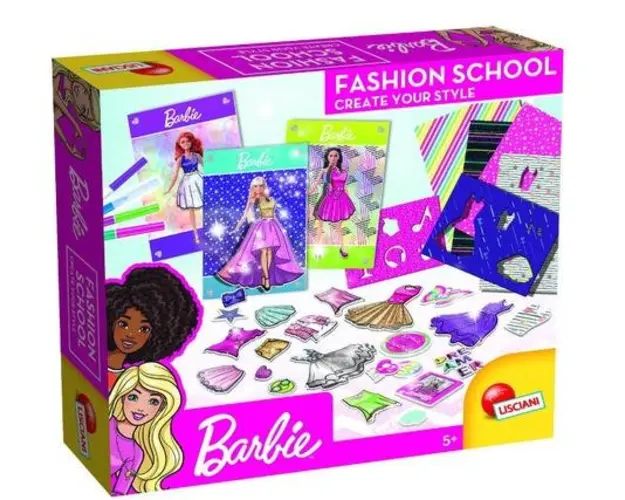 Scoala de moda Lisciani Barbie L86023, 5+ ani (Multicolor)
