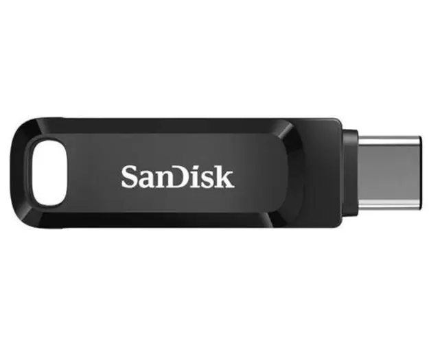 Stick USB SanDisk Ultra Dual Drive Go, 128GB, USB 3.0, USB Type-C (Negru)