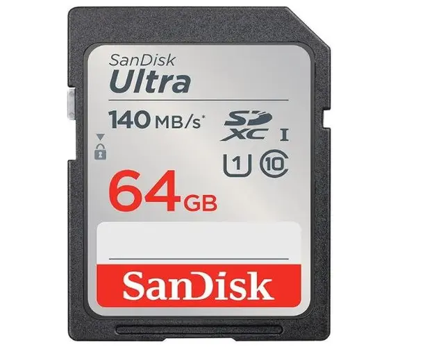 Card de memorie SanDisk Ultra SDSDUNB-064G-GN6IN, SDXC, 64 GB, UHS-I U1, Clasa 10