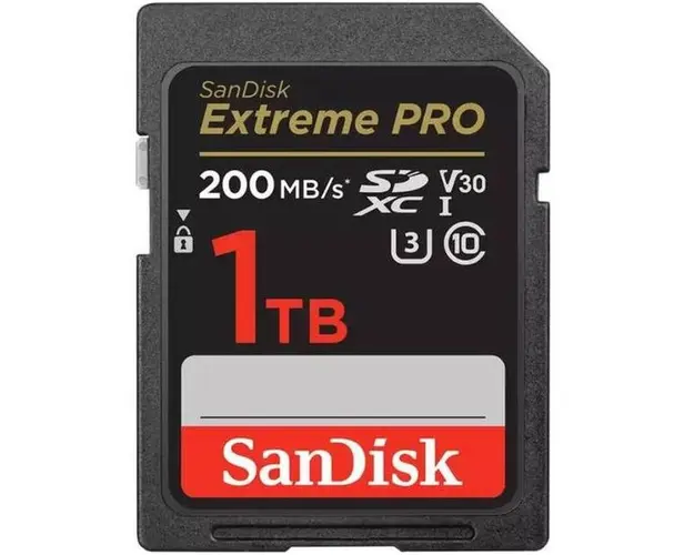 Card de memorie SanDisk Extreme Pro SDSDXXD-1T00-GN4IN, SDXC, 1TB, UHS-I U3, Clasa 10, V30