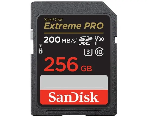 Card de memorie SanDisk Extreme Pro SDXC, 256GB, UHS-I U3, Clasa 10, V30