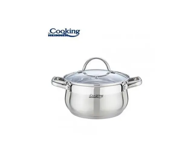Semioala cu capac Heinner Amira HR-MSF-047, 22 x 12.5 cm, 4.7 L (Inox)