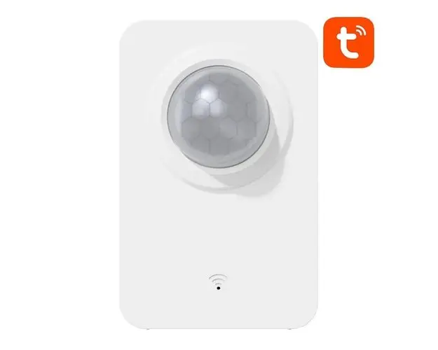 Senzor de miscare Gosund S4, Wi-Fi 2.4GHz, unghi detectie 128, distanta detectie pana la 8 m, 2 x AA/USB, Aplicatie mobila, Asistent vocal, Alb