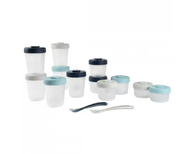 Set 12 recipiente hrana Beaba Storm 2x90 ml, 4x150 ml, 6x250 ml