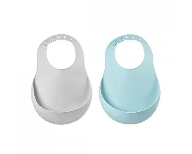 Set 2 Bavete silicon Beaba Airy Green/Light Grey