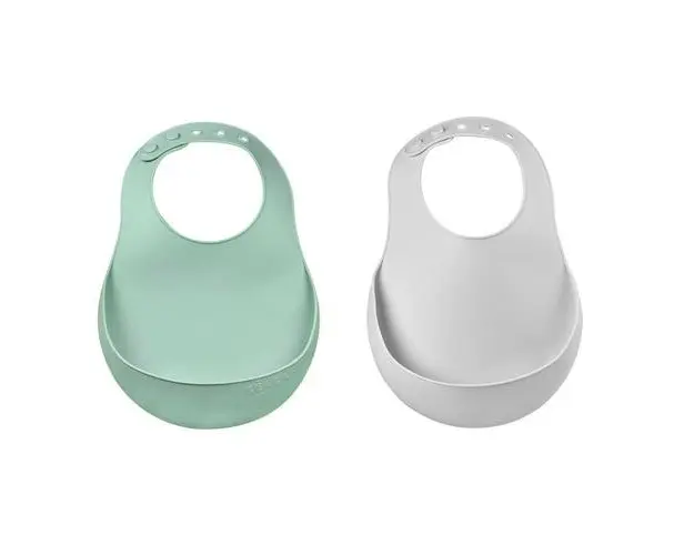 Set 2 Bavete silicon Beaba Light Mist/Sage Green
