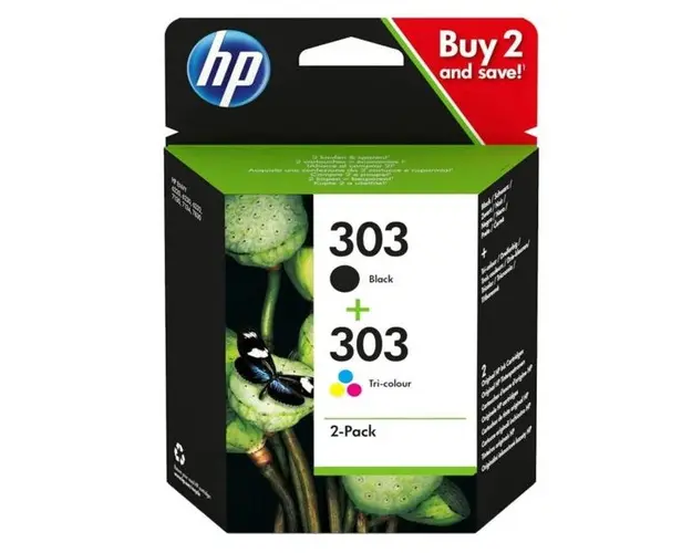 Set 2 cartuse cerneala HP 303 (Color + Negru)