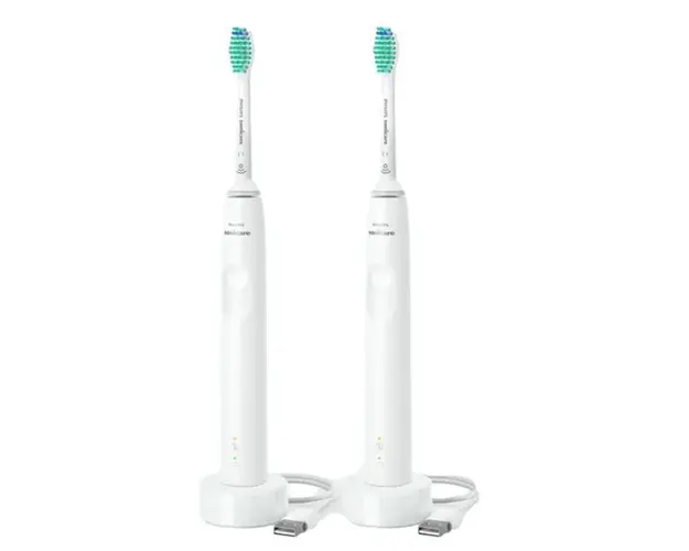 Set 2 Periute de dinti electrice PHILIPS Sonicare HX3675/13, 31000 miscari/min, 1 program, 2 capate (Alb)