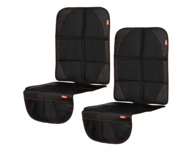 Set 2 protectii bancheta Diono Ultra Mat Black