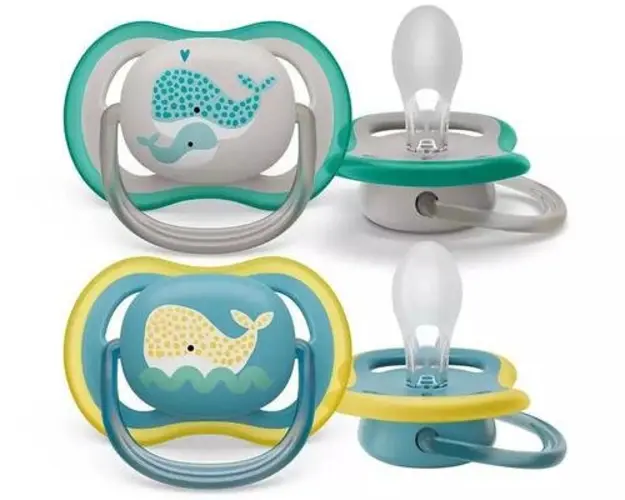Set 2 suzete Philips Avent ultra air balena SCF349/24, 18 luni +