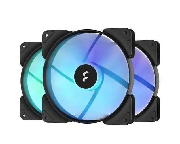 Set 3 ventilatoare Fractal Design Aspect 12 RGB PWM, 120mm, 2000 rpm (Negru)