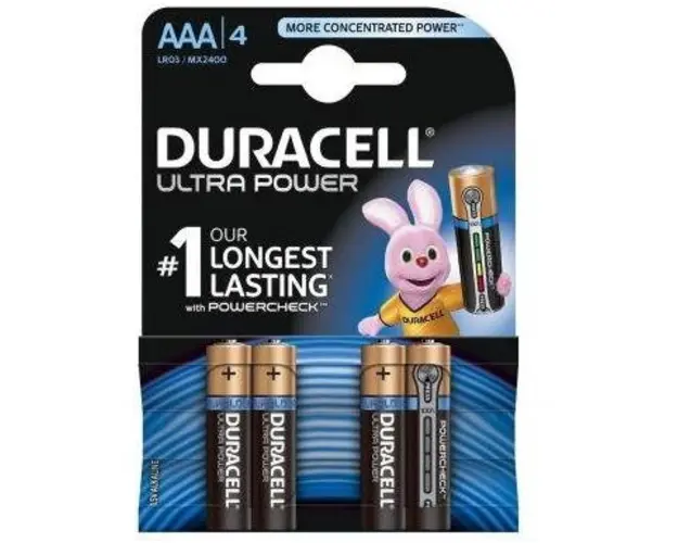 Set 4 baterii DuraCell TurboMax BA000276, AAA 