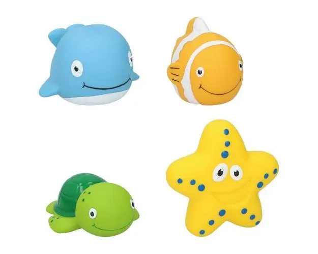 Set 4 jucarii de baie Eddy Toys animale marine