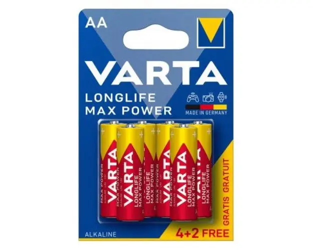 Set 6 baterii VARTA ALCALINA LR06 MAX POWER BL 