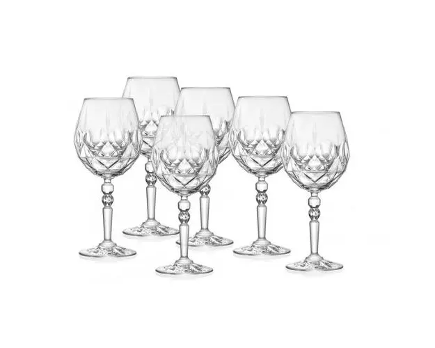 Set 6 pahare cu picior pentru vin rosu Alkemist 660 ml, RCR Crystal