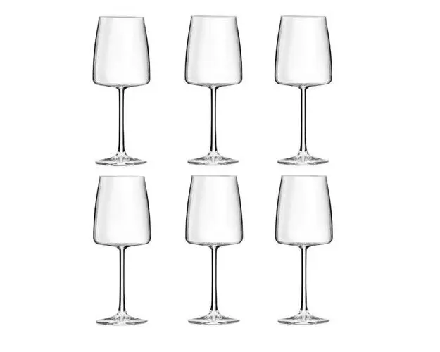 Set 6 pahare cu picior pentru vin alb RCR Crystal Essential 43, 43 cl