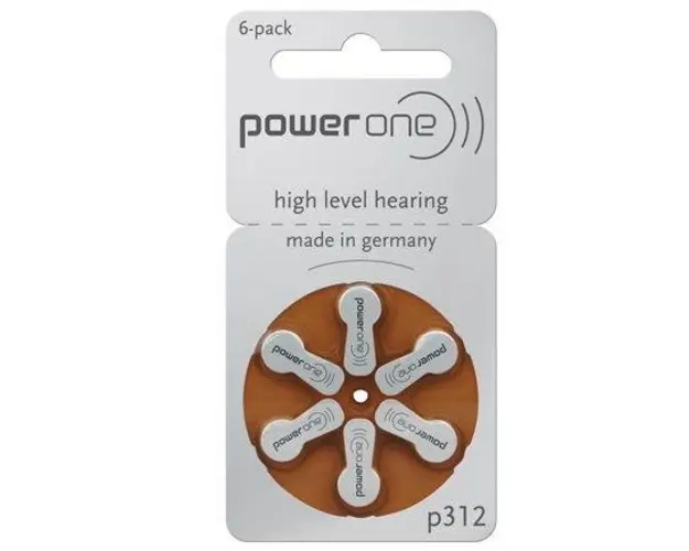Set 6 baterii auditive VARTA P312 POWER ONE