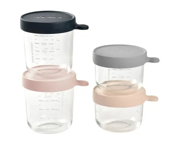 Set Beaba 4 recipiente sticla 150/250 Pink