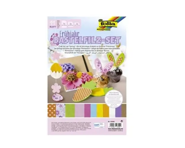 Set creativ Spring PF0001820941, cu 11 bucati de pasla 