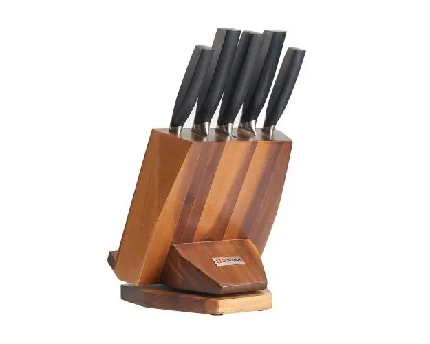 Set cutite 6 piese, suport rotativ - Zokura