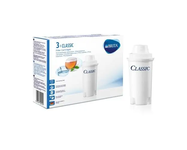 Set Filtre Brita Classic BR1012169 pentru dispozitivele de filtrare a apei, 3 bucati