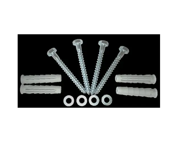 Set fixare rackuri pe perete ELEMATIC SFR4-14x70, capacitate 120Kg, contine 4 x diblu nylon + holsurub cap hexagonal 14 x 70mm + saibe plate