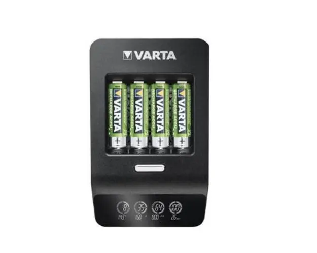 Set incarcator inteligent ultra rapid VARTA Ultra Fast, 4 acumulatori NiMH AA 2100mAh inclusi, 12V-230V