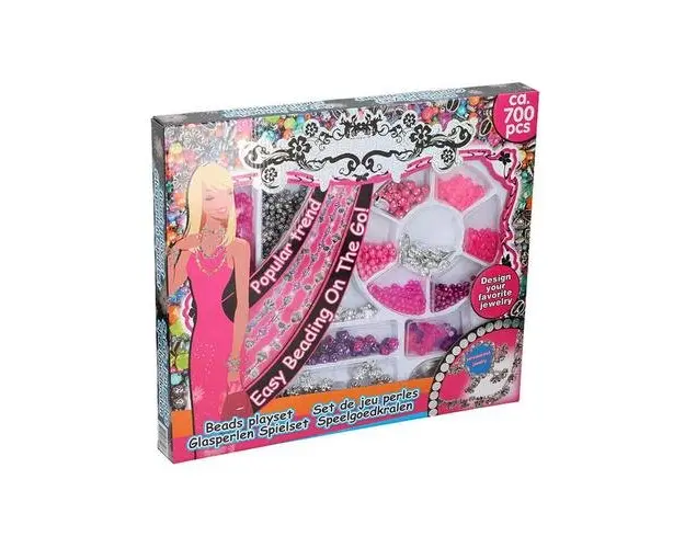 Set margele decorative Eddy Toys 700 piese Roz