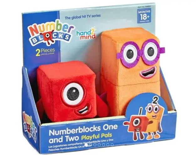 Set mascote din plus Numberblocks - Unu & Doi