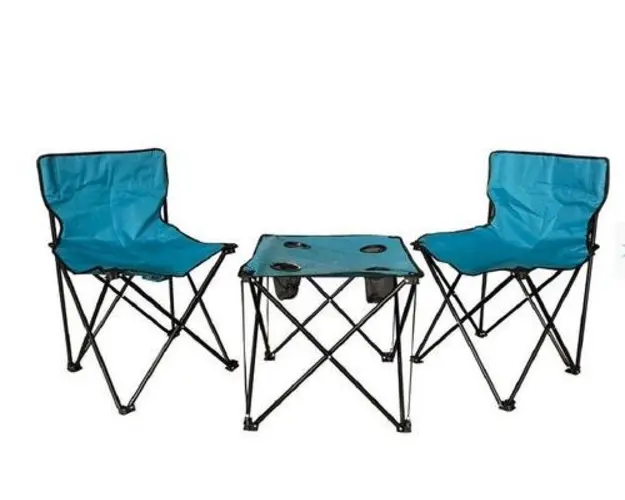 Set mobilier camping Heinner DSC001, 3 Piese, Pliabile (Albastru)