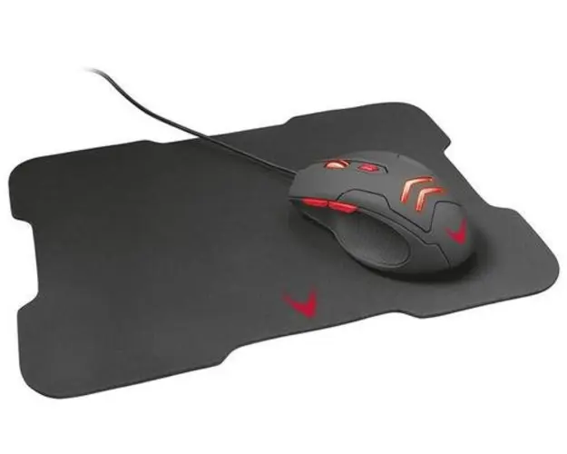 Set Mouse Gaming Varr VSETMPX4 + Mouse Pad (Negru)