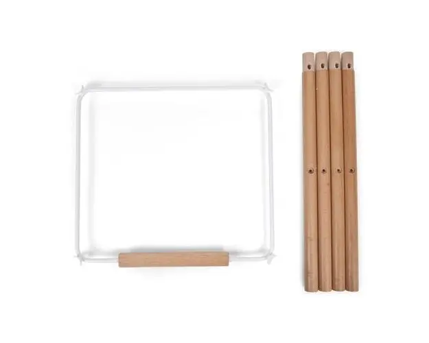 Set picioare cu suport pentru scaun de masa Childhome Evolu Natural/Alb
