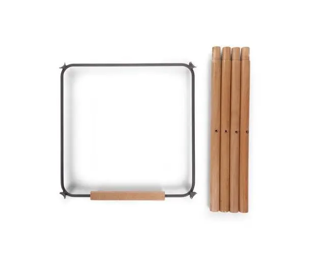 Set picioare cu suport pentru scaun de masa Childhome Evolu Natural/Antracit