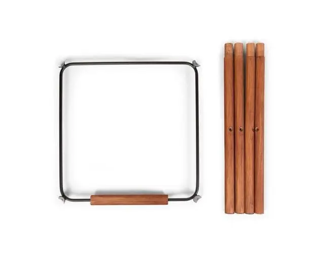 Set picioare cu suport pentru scaun de masa Childhome Evolu Nuc/Negru